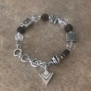 Silpada Smoky Quartz Sterling Silver Bracelet